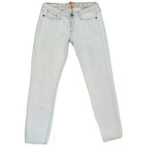 Earnest Sewn no. 70 Distressed Skinny Jeans Size 27 x 29 Light Gray